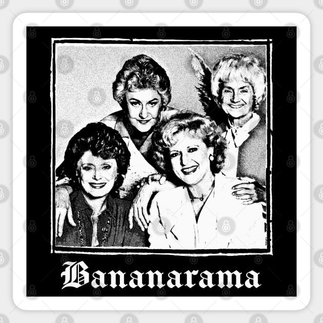 Bananarama - Retro 80s Fan Art Design Sticker by DankFutura